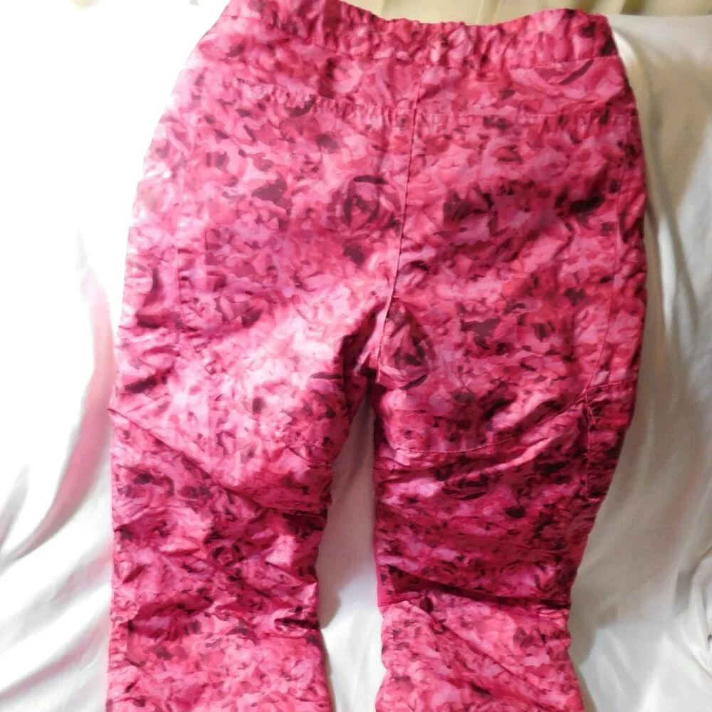 Champion Pink Floral Snow Pants Kids Size XL 14–16